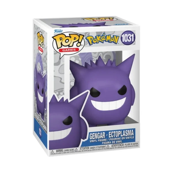 Funko Pop! Pokémon Gengar Ectoplasma 1031 ORIGINAL E LACRADO PRESENTESGEEK.COM @PRESENTES.GEEK