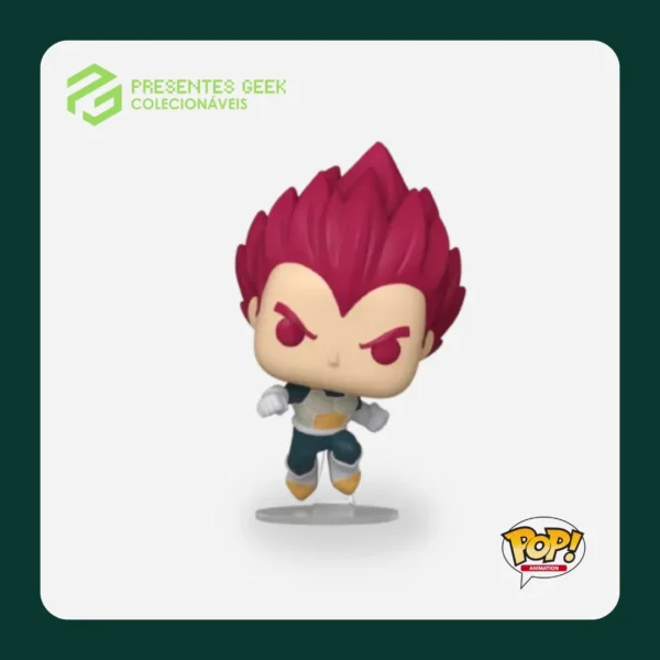 Funko Pop! DBZ Vegeta Super Saiyajin God 1862 ORIGINAL E LACRADO